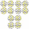 ZIG ZAG YELLOW GREY 1-12 Month Baby Monthly One Piece Stickers Baby Shower Gift Photo Shower Stickers