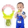 4 pcs Baby Fresh Fruits and Vegetables Feeder Baby Pacifier Nipple Soother Gum Teether Nipple for Baby Boys Girls Gift