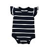 FANOUD Toddler Kids Fashion Romper Baby Boys Girls Ruched Striped Romper Jumpsuit Outfits Clothes (Black, 80)