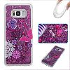 Galaxy S8 Plus Case , S8 Plus Glitter Case, Fashion Creative Design Flowing Liquid Floating Luxury bling Glitter Sparkle Clear Hard Case Cover For Samsung Galaxy S8 Plus. (Purple Butterfly)