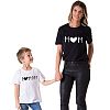 FANOUD Family Clothes, Mom＆Me Baby Kids Boys Girls Short Sleeve Letter T-shirt Blouse Family Clothes (Mom XXXL)