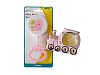 Baby Girl Gift Bundle. Set Includes Pink Ceramic Picture Frame Pink Rattle