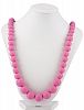 Nuby Teething Trends Round Beads Teething Necklace - Light Pink