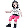 FANOUD Toddler Kid Baby Girl Boy Hooded Plaid Vest Tops+Shorts Pants 2Pcs Outfits Clothes Set (90)