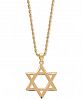 Star of David 20" Pendant Necklace in 14k Gold