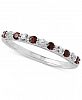 Certified Ruby (1/3 ct. t. w. ) & White Sapphire Ring (1/4 ct. t. w. ) in 14k White Gold