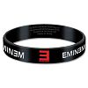 Eminem Men's Logo Rubber Bracelet Black
