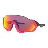 Flight Jacket - Polished Black/Neon Pink - Prizm Road Lens Sunglasses