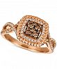 Le Vian Chocolatier Diamond Cluster Rope-Look Ring (3/8 ct. t. w. ) in 14k Rose Gold