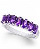Amethyst Oval 7-Stone Ring (2 ct. t. w. ) in Sterling Silver