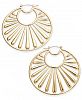 Trina Turk x I. n. c. Extra Large Gold-Tone Fan Hoop Earrings, Created for Macy's
