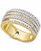 Diamond Multi-Band Statement Ring (1/2 ct. t. w. ) in Sterling Silver or 18k Gold-Plated Sterling Silver