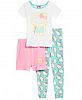 Hello Kitty 3-Pc. Cotton Pajama Set, Little & Big Girls, Created for Macy's