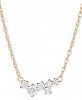 Elsie May Diamond Random Cluster Collar Necklace (1/8 ct. t. w. ) in 14k Gold, 15" + 1" extender, Created for Macy's