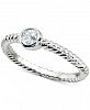 Giani Bernini Cubic Zirconia Stackable Bezel Twisted Ring in Sterling Silver, Created for Macy's