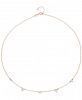 Elsie May Diamond Droplet Collar Necklace (1/4 ct. t. w. ) in 14k Gold, 15" + 1" extender, Created for Macy's