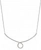 I. n. c. Silver-Tone Crystal Loop Collar Necklace, 16" + 3" extender, Created for Macy's