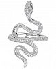 Diamond Pave Snake Ring (1/2 ct. t. w. ) in 14k White Gold