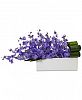 Nearly Natural Dancing Lady Orchid Artificial Arrangement in Rectangular Ceramic Planter