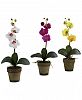 Nearly Natural Potted Phalaenopsis Artificial Arrangement, Set of 3