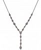 I. n. c. Silver-Tone Pave Lariat Necklace, 24" + 3" extender, Created for Macy's
