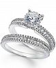 TruMiracle Pave Bridal Set (1-1/2 ct. t. w. ) in 14k White Gold