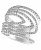 Effy Diamond Open Work Statement Ring (7/8 ct. t. w. ) in 14k White Gold