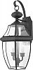 NY8317K - Quoizel Lighting - Newbury - 2 Light Large Wall Lantern Mystic Black Finish - Clear Beveled Glass - Newbury
