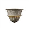 CER-1485-GRAN-HAL - Justice Design - Capri Sconce Granite Finish (Smooth Faux)Smooth Faux - Ambiance