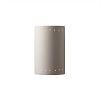 CER-5290-RRST-GU24 - Justice Design - Large Cylinder W/ Perfs Closed Top ADA Sconce Real Rust Finish (Smooth Faux)Smooth Faux - Ambiance
