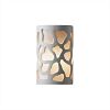 CER-5440W-GRAN - Justice Design - Small Cobblestones Closed Top Outdoor - ADA Sconce Granite Finish (Smooth Faux)Smooth Faux - Ambiance