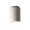 CER-6100W-HMBR - Justice Design - Flush-mount Cylinder Outdoor Hammered Brass Finish (Textured Faux)Textured Faux - Radiance