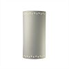 CER-9020W-ANTS-SHOL - Justice Design - Sun Dagger Extra Large Cylinder Opn Top and Btm Outdoor Sconce Antique Silver Finish (Smooth Faux)Smooth Faux - Sun Dagger