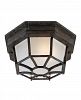 5-2066-72 - Savoy House - Flush Mount Rustic Bronze Finish : Frosted Glass - Exterior Collections