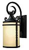 1140OL - Hinkley Lighting - Casa - One Light Small Outdoor Wall Mount Light Amber Etched 60W Medium BaseOlde Black Finish - Casa