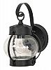 60/632 - Nuvo Lighting - One Light Wall Sconce Textured Black Finish with Clear Seed Shade -