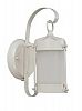 60/3944 - Nuvo Lighting - One Light Piper Outdoor Wall Sconce White Finish with Clear Seed Shade -