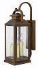 1185SN - Hinkley Lighting - Revere - Three Light Outdoor Large Wall Sconce Solid Brass in Sienna Finish with Etched Opal Glass - Candelabra Lamping - Revere