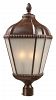513PHB-WB - Z-Lite - Waverly - Outdoor Post Light Weathered Bronze Finish with White Seedy Glass Shade - Waverly