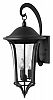 1385BK - Hinkley Lighting - Chesterfield - Three Light Large Outdoor Wall Mount Black Finish with Clear Seedy Glass - Chesterfield