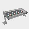 WWT-15-12-PP-15-AWB-B - Jesco Lighting - WWT Series - LED Plug and Play Outdoor Wall Washer Black Finish with Amber/White/Blue Glass - WWT Series
