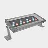WWT-15-12-HW-30-RGB-A - Jesco Lighting - WWT Series - LED Hard-Wire Outdoor Wall Washer Aluminum Finish with RGB Color Changing Glass - WWT Series