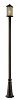 548PHMR-519P-ORB - Z-Lite - Vienna - One Light Outdoor Post Oil Rubbed Bronze Finish with Tinted Seedy Glass - Vienna
