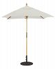 16151 - Galtech International - Cafe and Bistro - 6x6' Square Umberalla 51: Canvas LW: Light WoodSunbrella Solid Colors - Quick Ship -