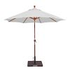 239DW44 - Galtech International - 9' Octagon Umbrella with Crank Lift & Rotational Tilt 44: Granite DW: Dark WoodSunbrella Solid Colors - Quick Ship -