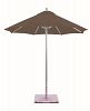 722AB70 - Galtech International - Manual Lift - 7.5' Round Umbrella 70: Walnut AB: Antique BronzeSunbrella Solid Colors - Quick Ship -