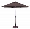 736mb70 - Galtech International - 9' Standard Auto Tilt Octagonal Umbrella 70: Walnut MB: BronzeSunbrella Solid Colors - Quick Ship -