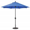 936AB53 - Galtech International - 9' Octagon Umberalla with LED Light 53: Pacific Blue AB: Antique BronzeSunbrella Solid Colors - Quick Ship -