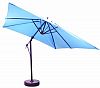 897AB67 - Galtech International - 10 x 10' Cantilever Square Umberalla 67: Fern AB: Antique BronzeSunbrella Solid Colors -
