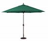 986BK52 - Galtech International - 11' Octagon Umbrella with LED Light 52: Forest Green BK: BlackSunbrella Solid Colors - Quick Ship -